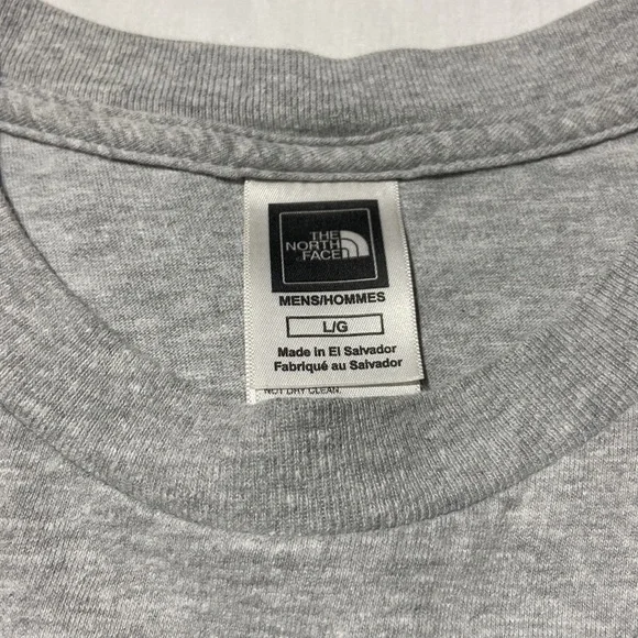 The North Face Gray With Red Logo Shirt. Large. - Picture 5 of 9